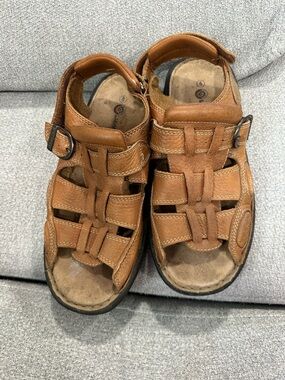 Brown Leather Fisherman Sandals